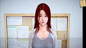 in my new family episode 278, the redhead amateur explores her erotic side.