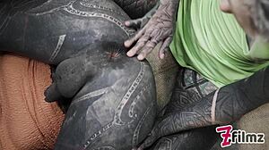 Wild sissy gets extreme ANAL stretching from tattooed femdom. Fisting and ass play push limits in this session.