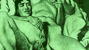 In vintage times, drawings depicted retro hentai scenes