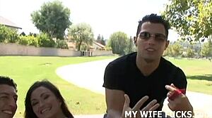 watching my old wife mia get fucked by big black cock in bdsm