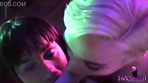 Jenna Foxx and Sky Blue suck hard dick