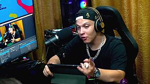 Husband lets friend fill wife's pussy in sheer red