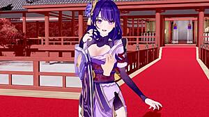 i’m totally hooked on raiden shogun’s 3d hentai sex scene