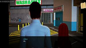 in my new family episode 278, the redhead amateur explores her erotic side.