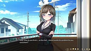 Ghost Marriage Matchmaking VN Hentai Game Night 1 - Luna Blowjob Scene