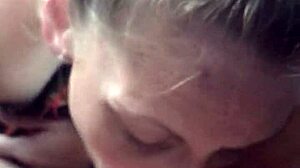 florida street walker gives blowjob and swallows in car