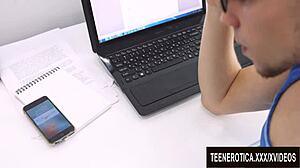 Brunette teen candy feels intense anal pleasure with boyfriend