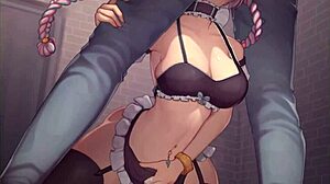 Harem Hentai Game Ep 7 Maid Deepthroats Giant Cock in Sexy Outfit