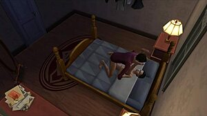 Dylan and jess sigworth have a hot night in anime hentai game