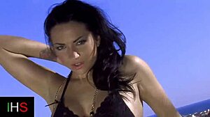 Brunette mom passionately loves big cock from muscular male