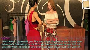 Feeling intense emotions as blonde teen wife and MILF stepmother engage in erotic game with big tits and ass