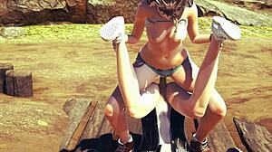 i watched this 3d animation sex in nature with huge monster cock blowjob