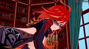 Wow! Mavuika's Wild Office Sex in Jean's Fantasy Anime!