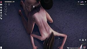 Pregnant woman gets wild in 3D hentai fuck game