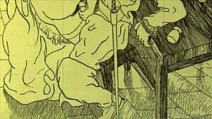 Vintage Cartoon Anime Hentai Drawings with Erotic Antique Themes