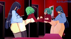 Hikage And Ikaruga Intense Lesbian And Futanari Sex