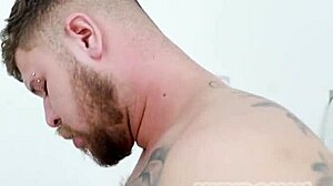 Hey, check out this wild threesome in the locker room