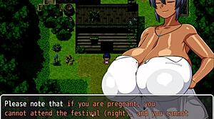 Tanned girl natsuki hentai game ep 2 pervy carpenter wants to massage this massive boobs