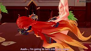 Wow! Mavuika's Wild Office Sex in Jean's Fantasy Anime!