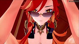 Wow! Mavuika's Wild Office Sex in Jean's Fantasy Anime!