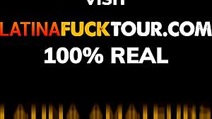 Petite 18+ Latina teen gets virgin asshole stretched by big cock. Rough tour action!