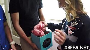 several teen girls play fun games together