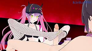 Tokoyami Towa And Yozora Mel Intense Sex - Hololive Vtuber Hentai