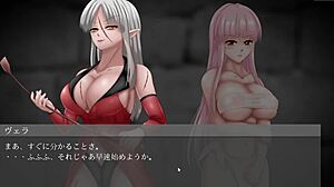 Unholy game with anime hentai characters in action