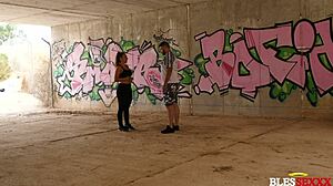 she goes running and i go running on her