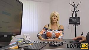 Beg For That Loan, Blonde Milf!
