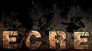 Vintage erotic illustration from retro anime hentai collection