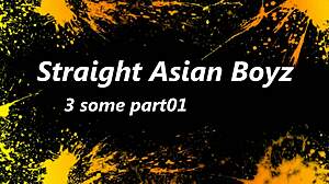 Straight Asian Boys Engage in Wild Threesome Action
