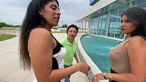 Celebrating new year and birthday with homemade ffm fun