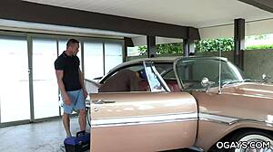 Old guy and young twink dive into wild anal action together