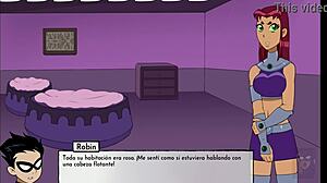 Kitten breaks Starfire's ass with anal in 18titans chapter 3