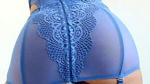 buxom blonde bartender olivia austin assists the excited customer politely