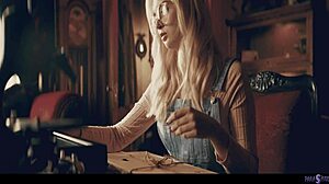 Unreal! Lexi Lore and Melody Marks turned carnal by a mysterious creature in wild scissoring action!