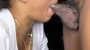 Sexy Girl Performs Oral Pleasures.