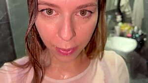 My Step Mom Forces Washing and Intense Cum. Homemade Tension Explodes!