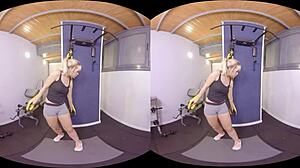 Athletic fitness session turns into intense sex encounter