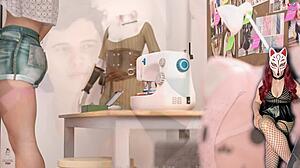 Beautiful 18yo teen cosplayer shines in upskirt hentai ep 11