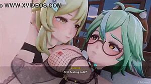 Futanari Lesbian Action In Pinksama Mondstadt Episode