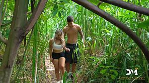 Outdoor Rough Sex with Big-Titted Neighbor Danner Mendez and Naty Delgado