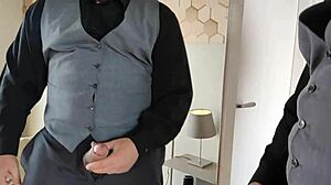 Yuri gaucho shows off his big gay dick in front of the mirror