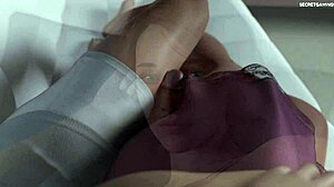 3d hentai pervert seduces slutty stepmom for sensual cartoon sex