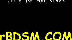 Chick is shackled in shackles during hardcore sadomasochism t