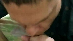 the delivery guy came over, and i sucked his cock hard, taking all his cum