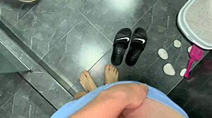 My Step Mom Forces Washing and Intense Cum. Homemade Tension Explodes!