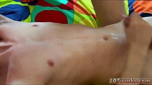 Free teen dildo boy movie and virgin gay frat tube sex first time