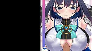 Aroused By Anime Woman's Huge Tits And Monster Cock